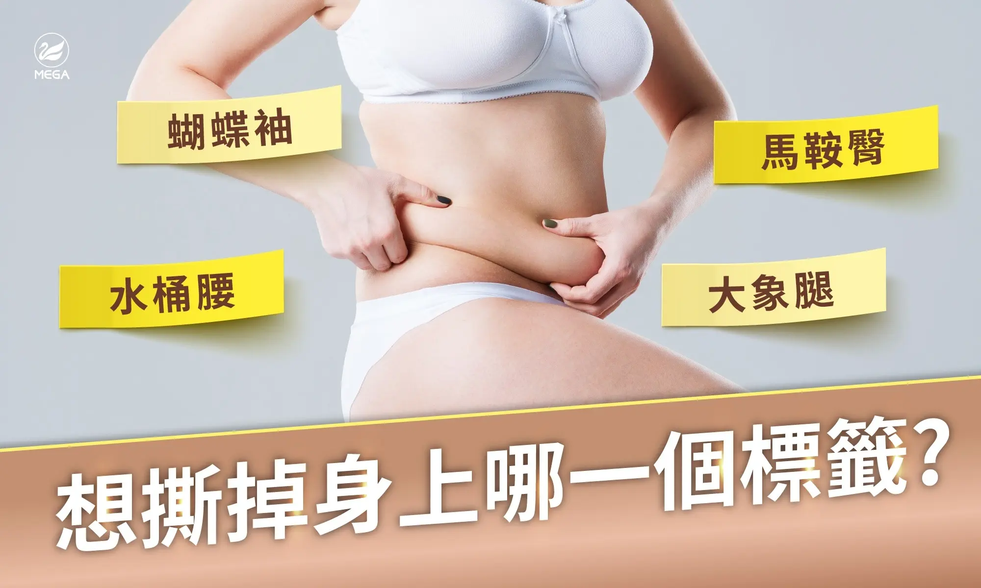 抽脂手術助你撕掉蝴蝶袖、水桶腰、馬鞍臀、大象腿標籤
